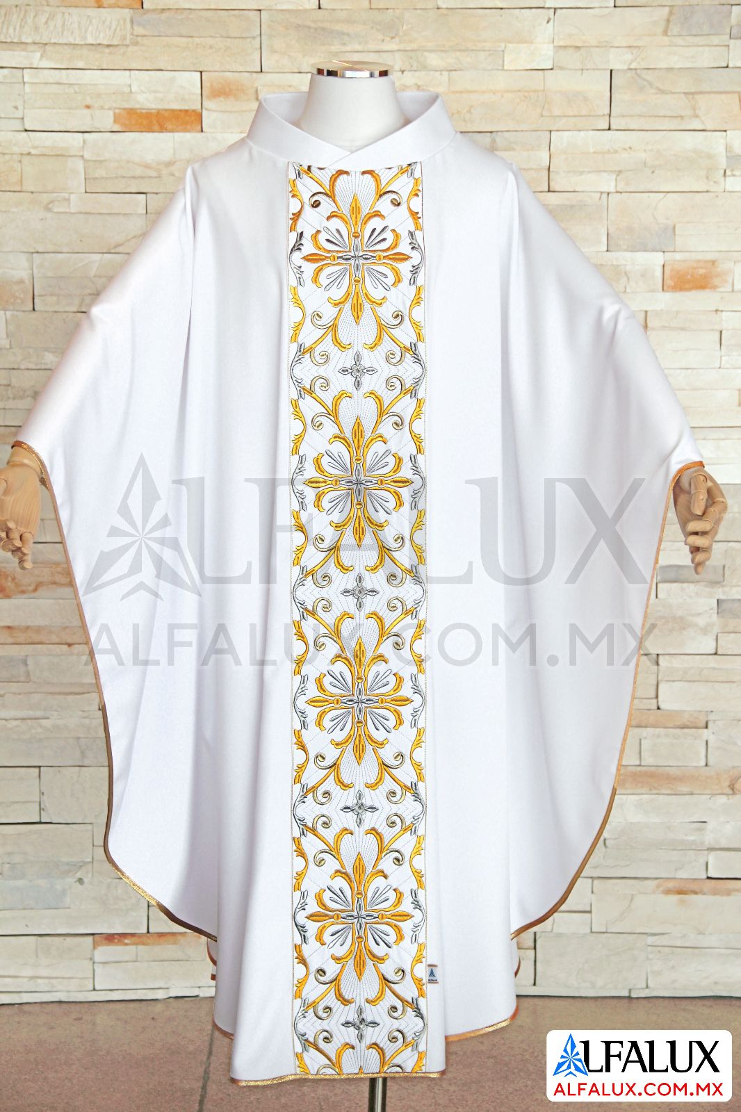 30 SAN MIGUEL Alfalux Casulla Central Blanco 15 (1)